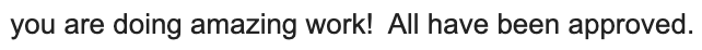 Client review screenshot